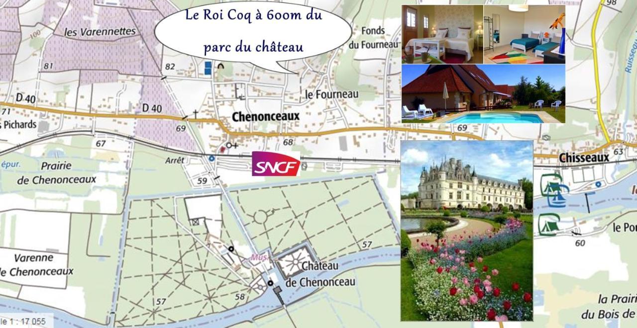 Le Roi Coq Bed & Breakfast Chenonceaux Eksteriør bilde