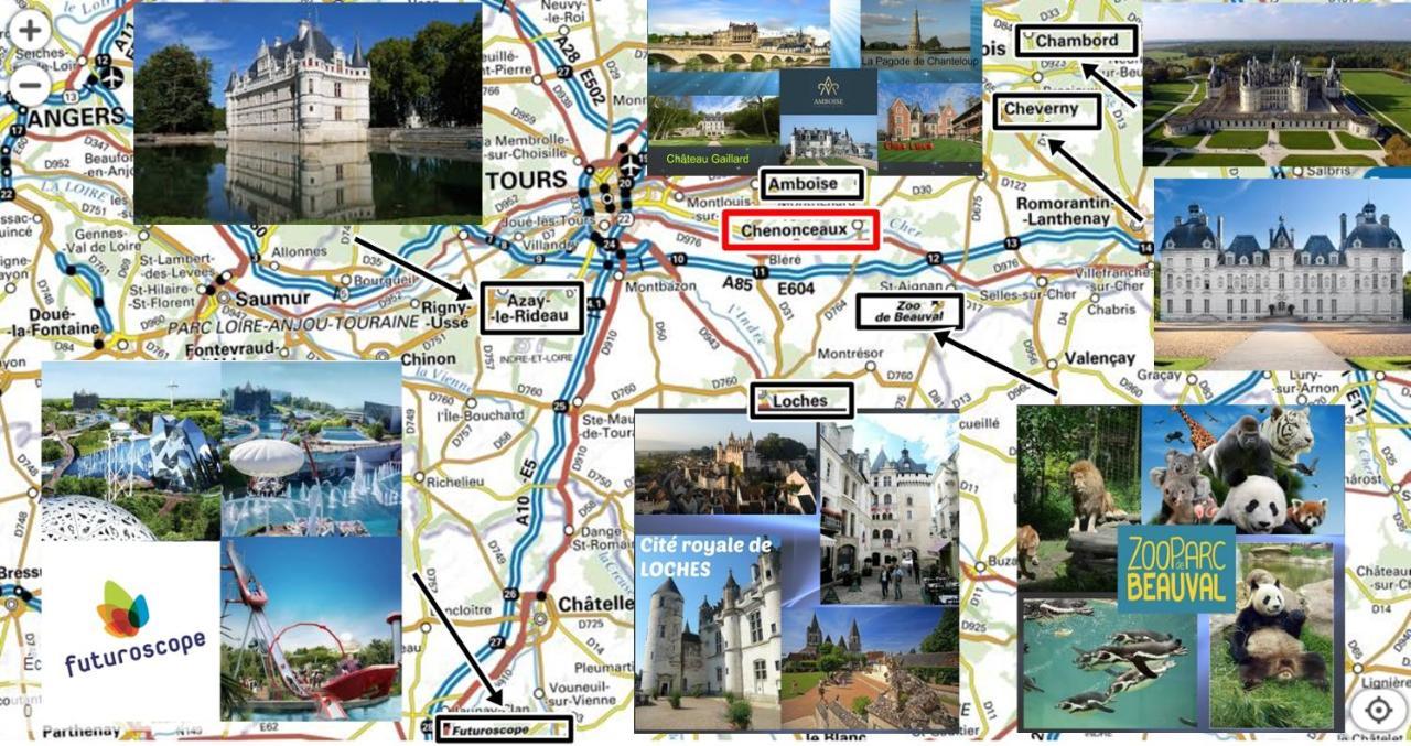 Le Roi Coq Bed & Breakfast Chenonceaux Eksteriør bilde